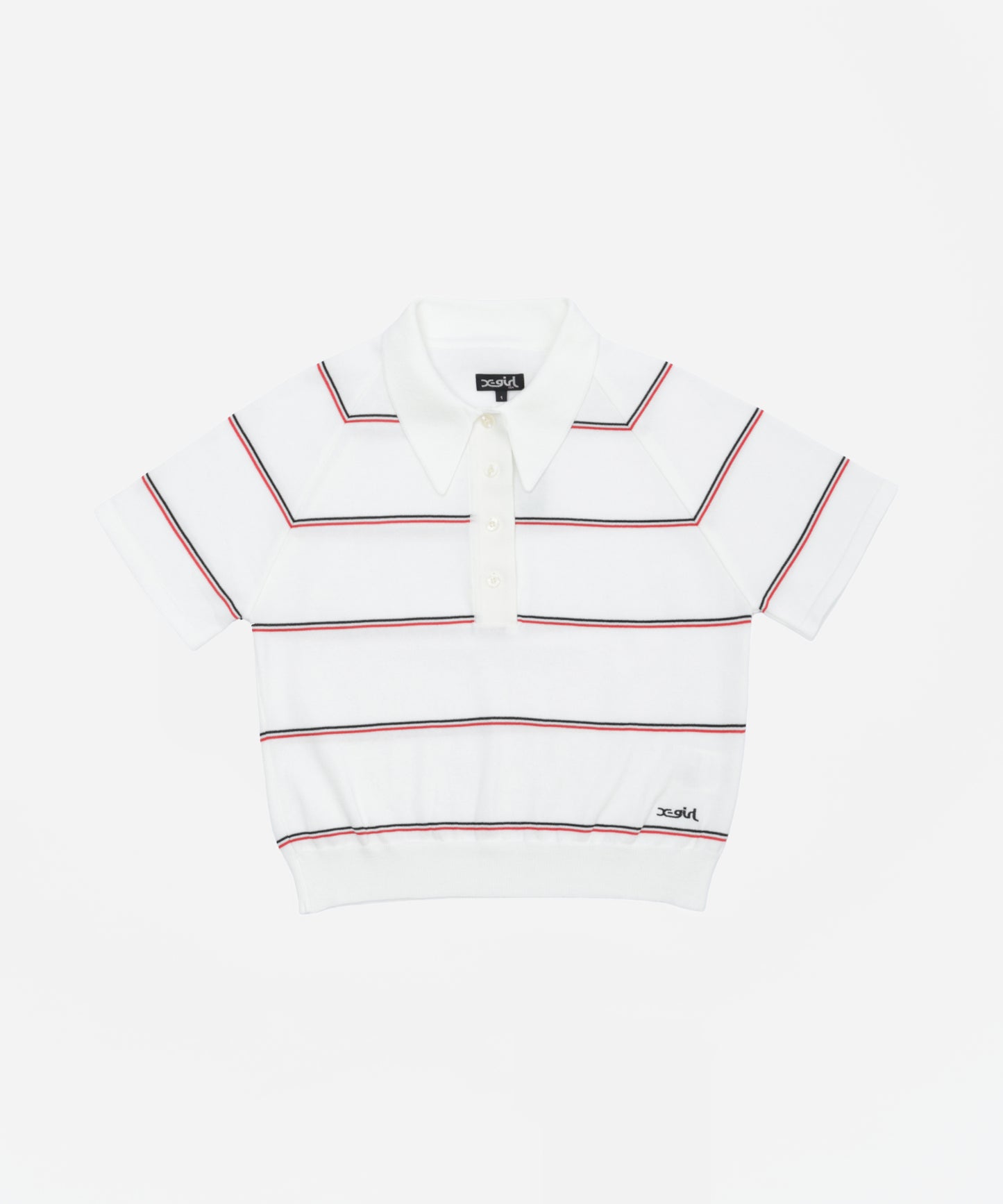 Striped Knitted S/S Polo