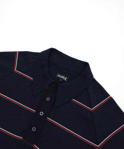 Striped Knitted S/S Polo