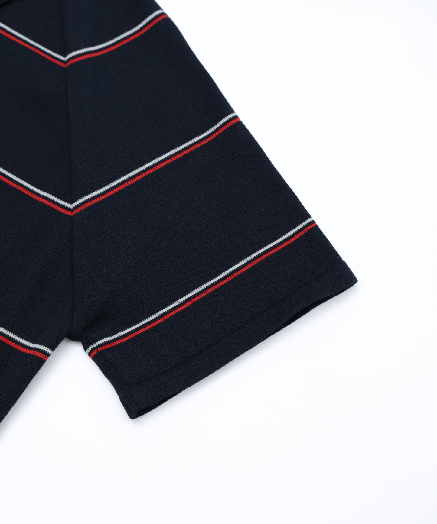 Striped Knitted S/S Polo