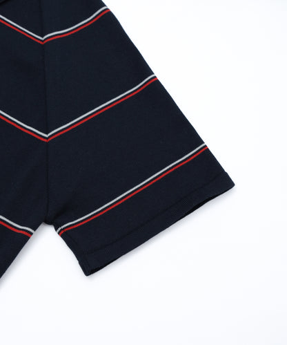 Striped Knitted S/S Polo