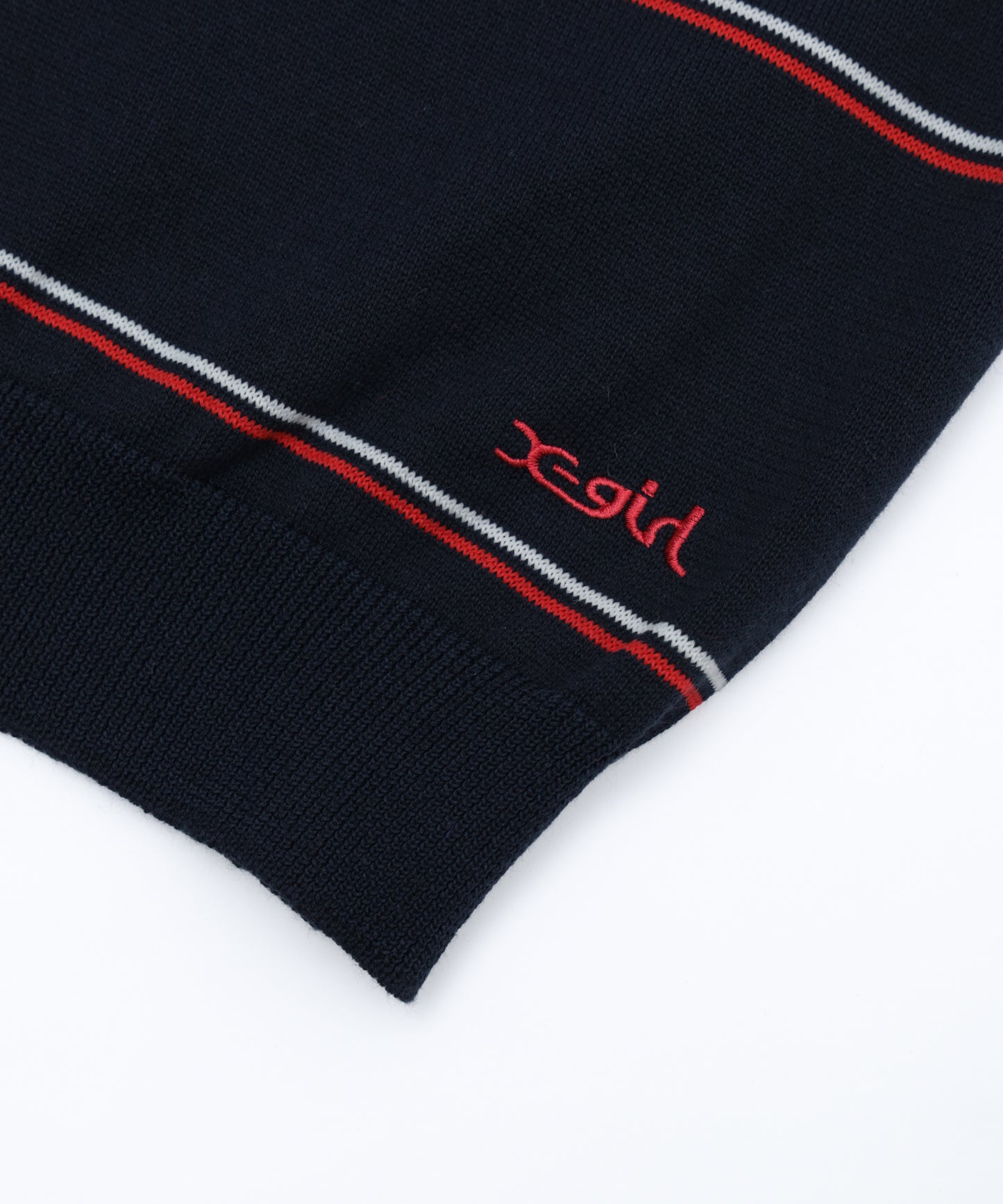 Striped Knitted S/S Polo