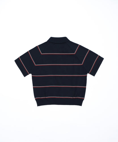 Striped Knitted S/S Polo