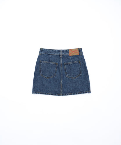 Zipper Denim Skirt