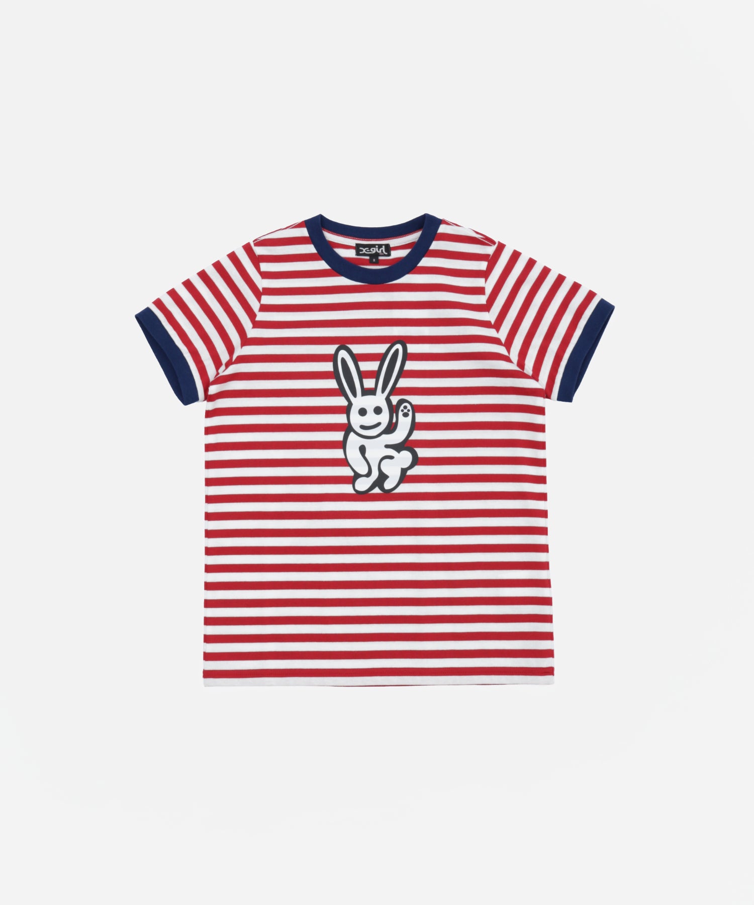 Bunny Ringer Striped S/S Tee – X-girl