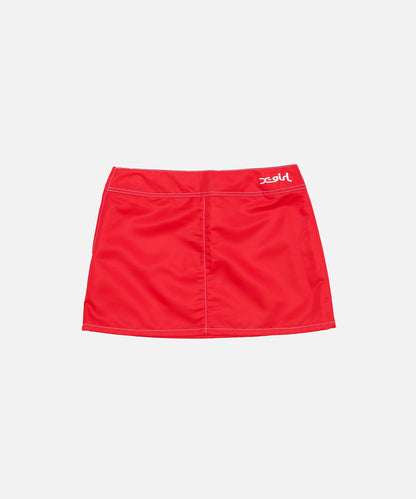 Nylon Mini Skirt
