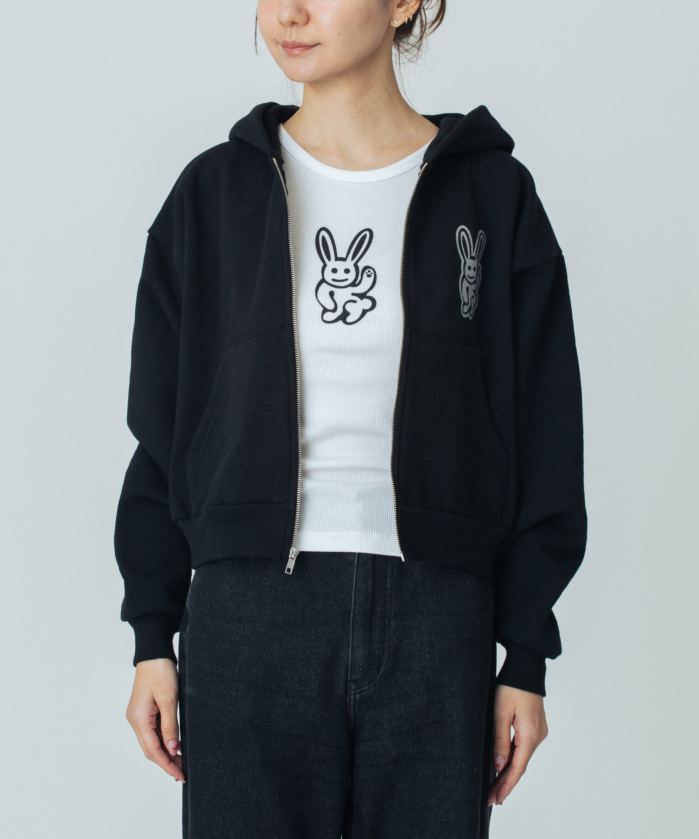 【X-girl】EYELET EMBROIDERY ZIP UP SWEAT H Dyegold Zip Up Hoodie For Women Teen Girls Sweatshirts For Women