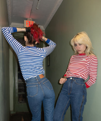 Raglan Striped L/S Tee