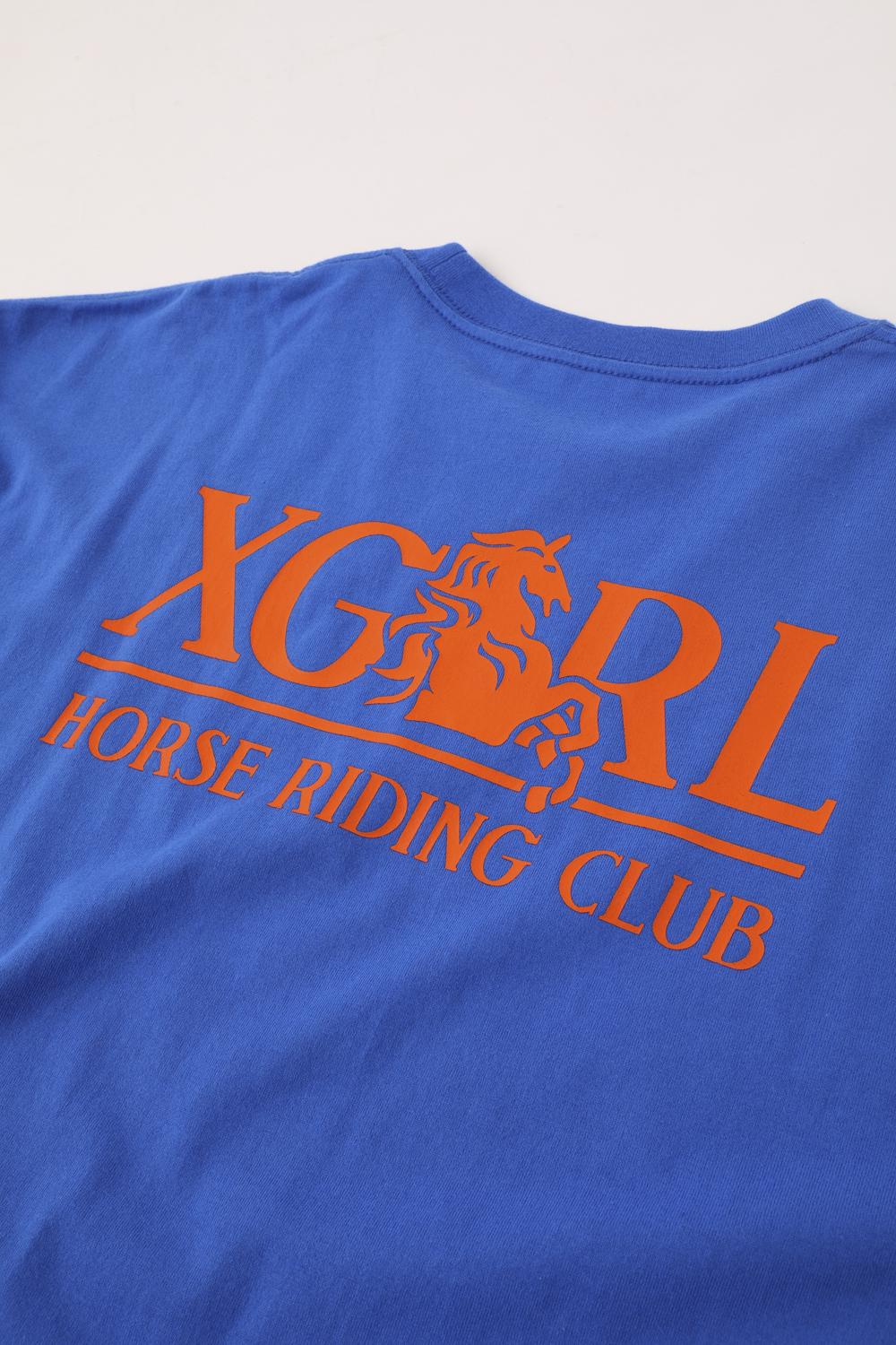 RIDING CLUB L/S BIG TEE - X-girl