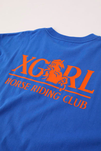 RIDING CLUB L/S BIG TEE - X-girl