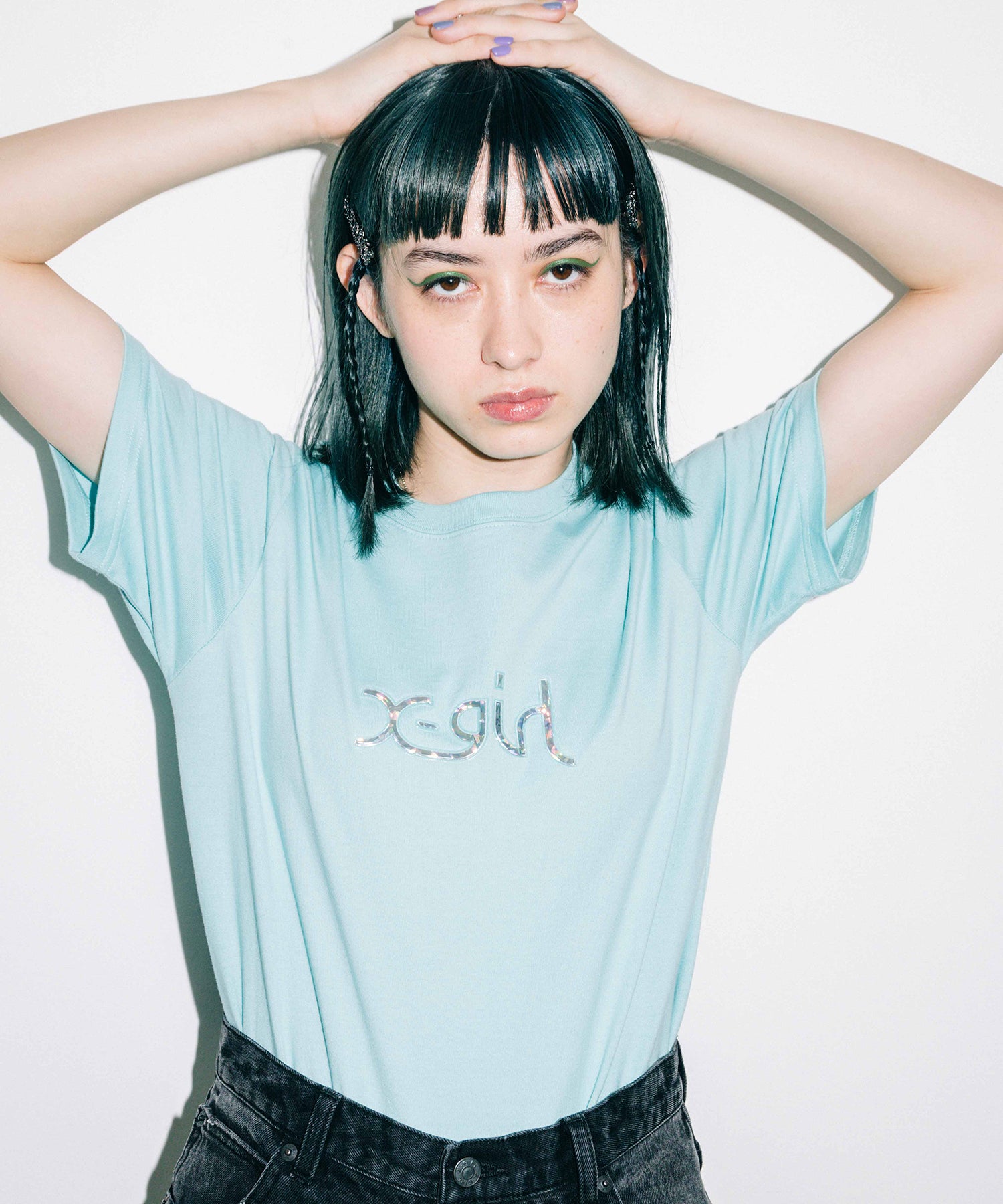 AURORA MILLS LOGO S/S REGULAR TEE, T-SHIRT, X-Girl  