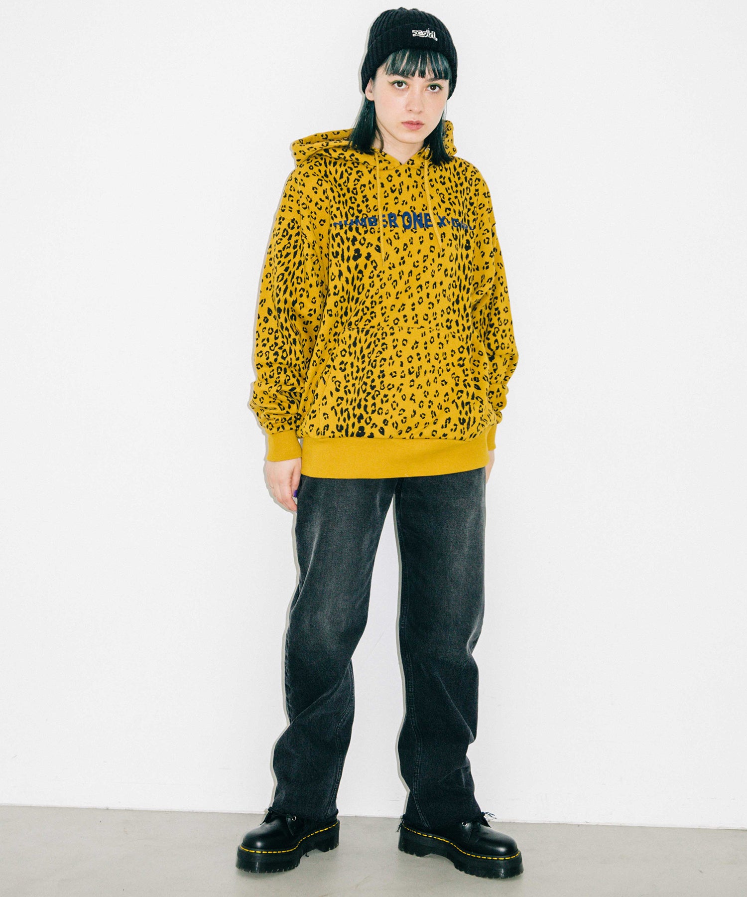 #1 LEOPARD SWEAT HOODIE, HOODIES & SWEATERS, X-Girl  