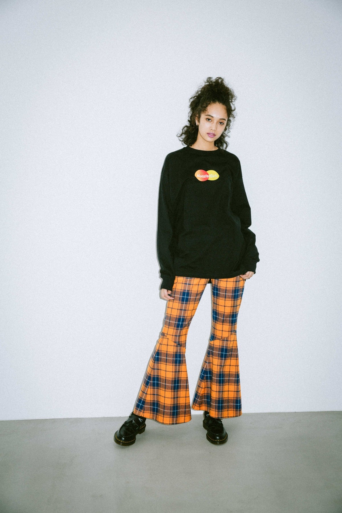 PLAID FLARE PANTS - X-girl