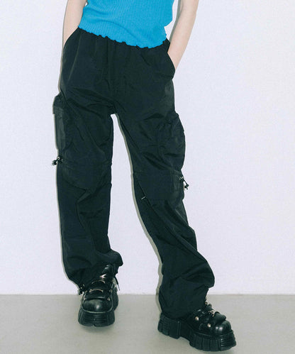 ROUND POCKET NYLON PANTS