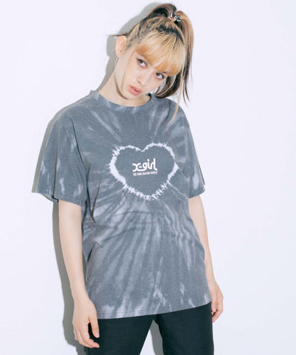 HEART TIE-DYE S/S TEE