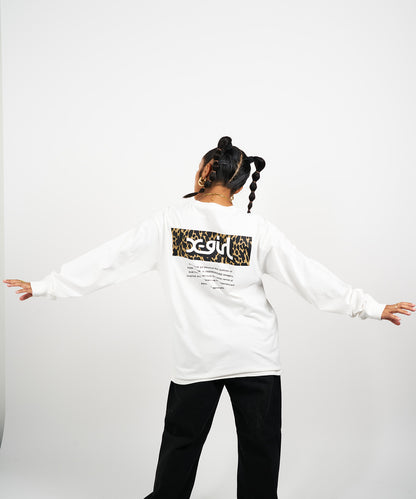 LEOPARD BOX L/S TEE