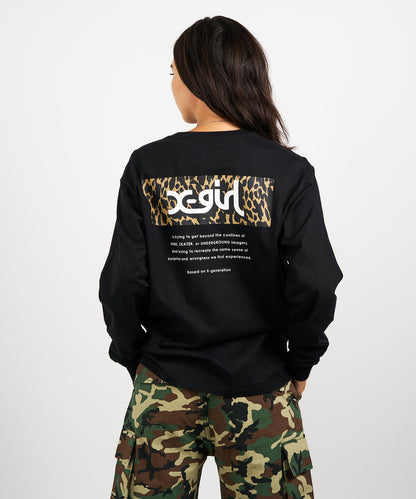 LEOPARD BOX L/S TEE
