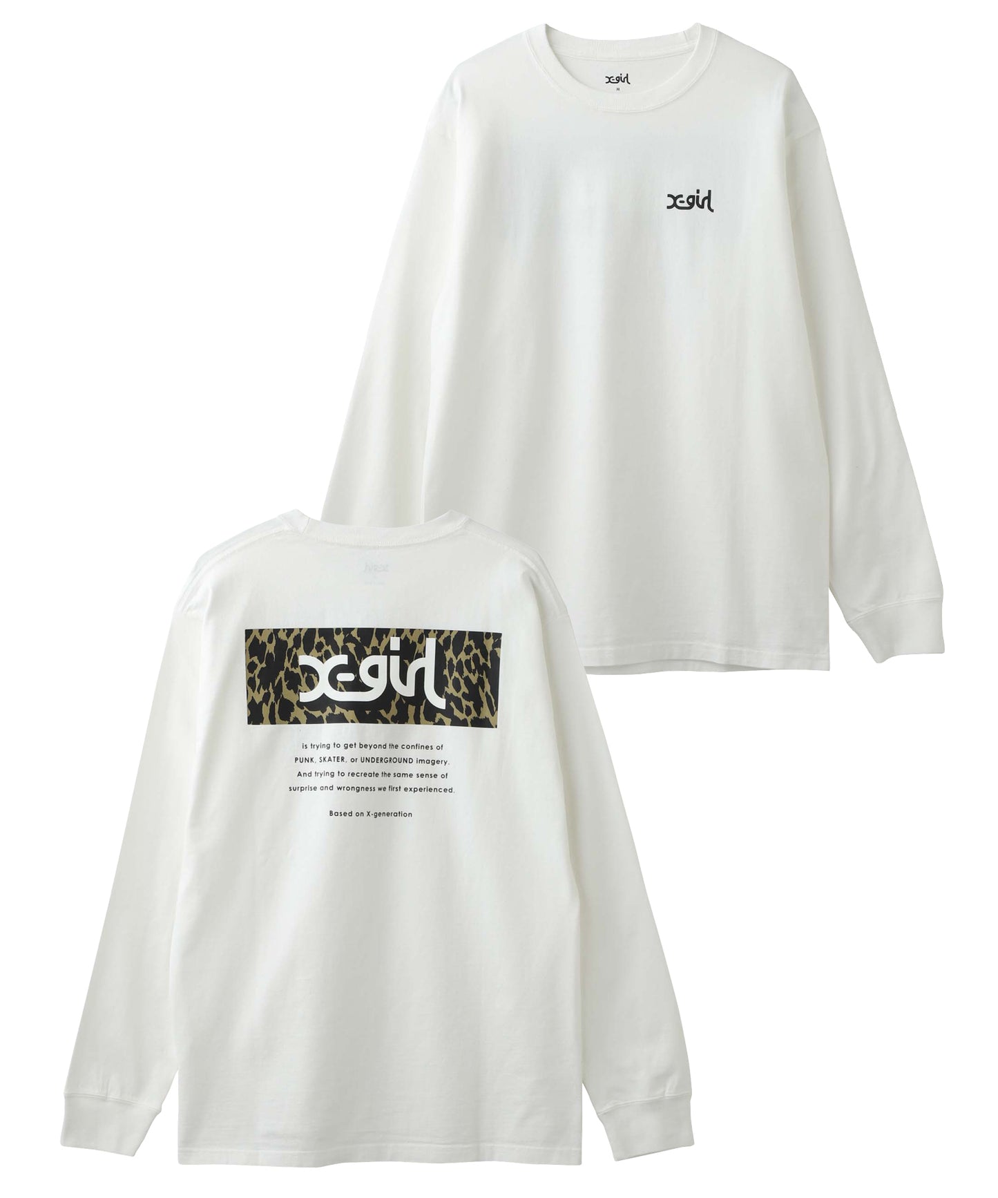 LEOPARD BOX L/S TEE