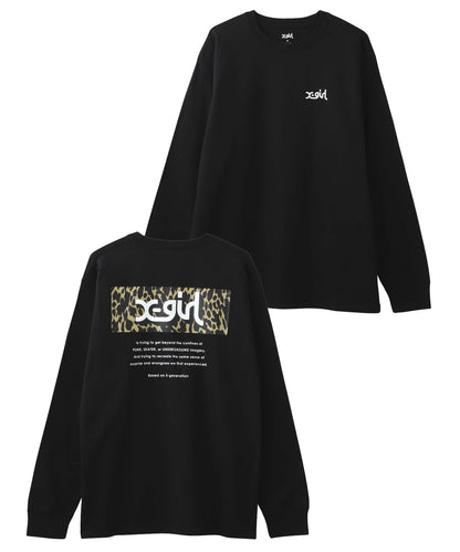 LEOPARD BOX L/S TEE