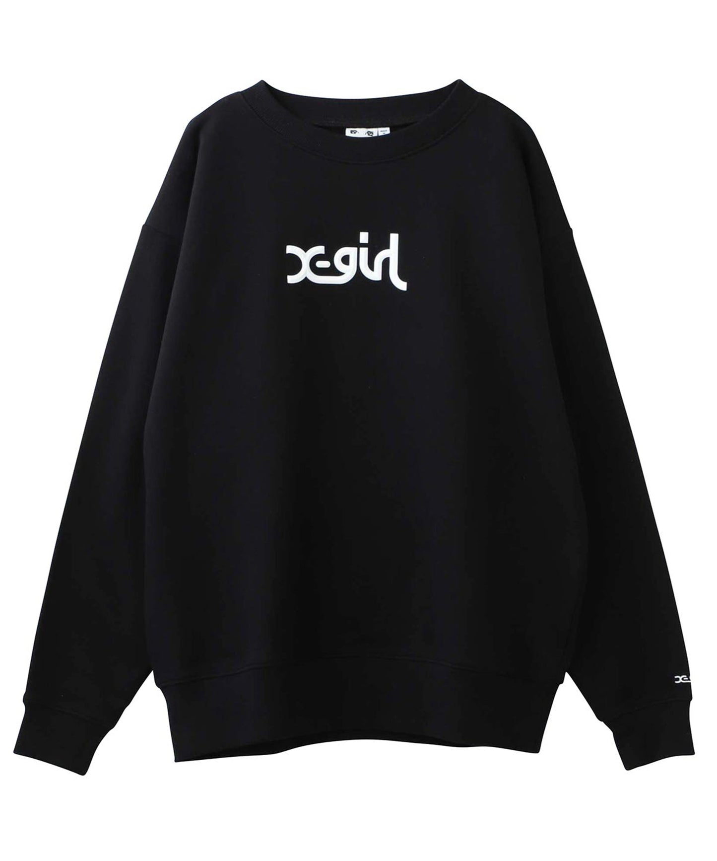 THICK RUBBER MILLS LOGO CREW SWEAT TOP