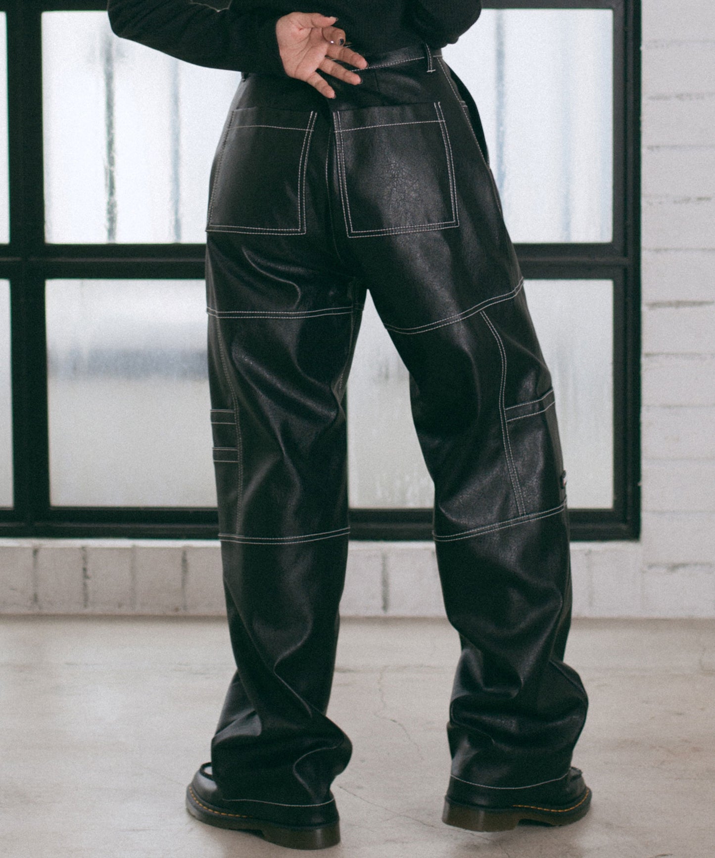 LEATHER WORK PANTS