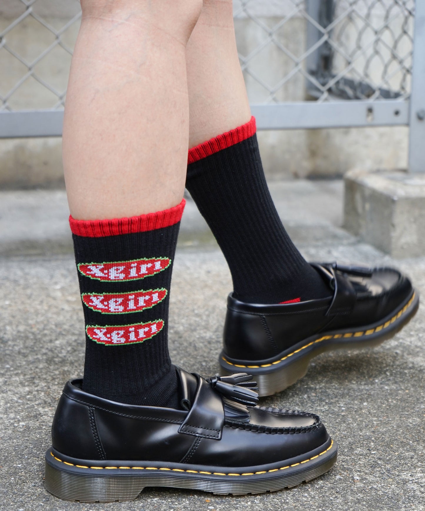 OVAL LOGO RIB SOCKS