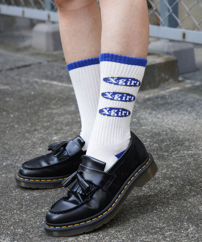 OVAL LOGO RIB SOCKS