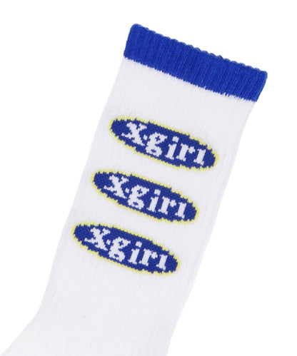 OVAL LOGO RIB SOCKS