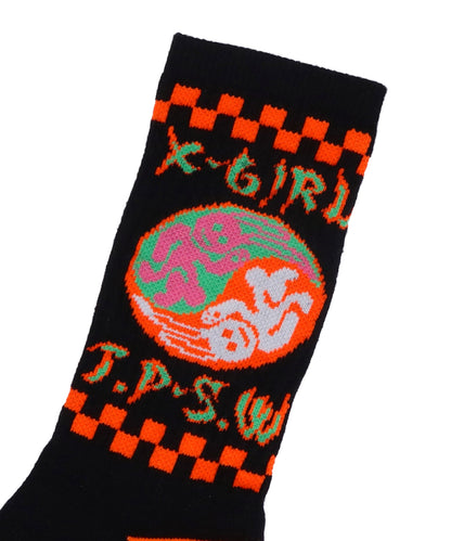 YIN YANG BUNNY RIB SOCKS