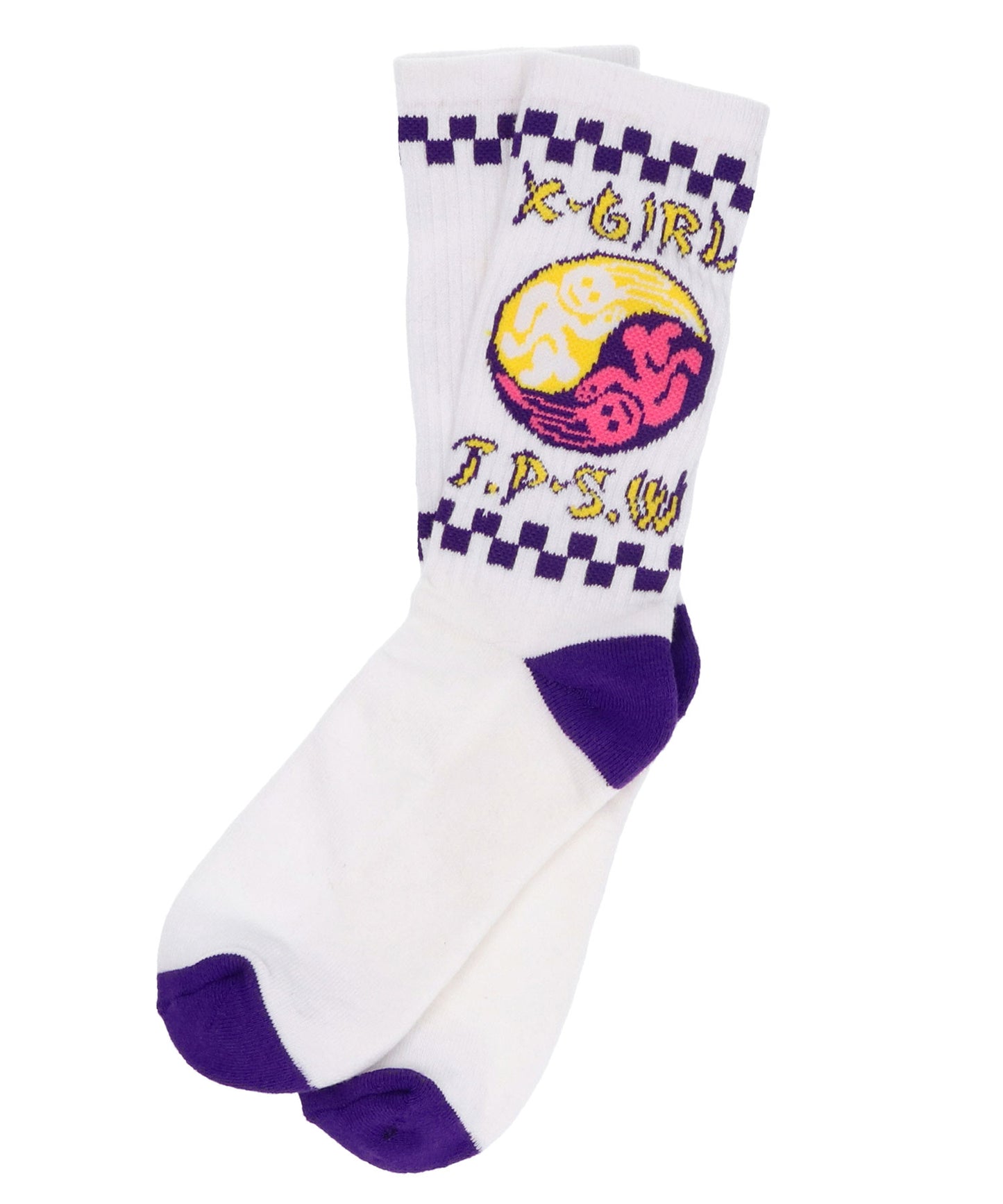 YIN YANG BUNNY RIB SOCKS