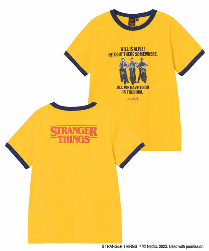 X-girl x STRANGER THINGS BOYS RINGER S/S TEE