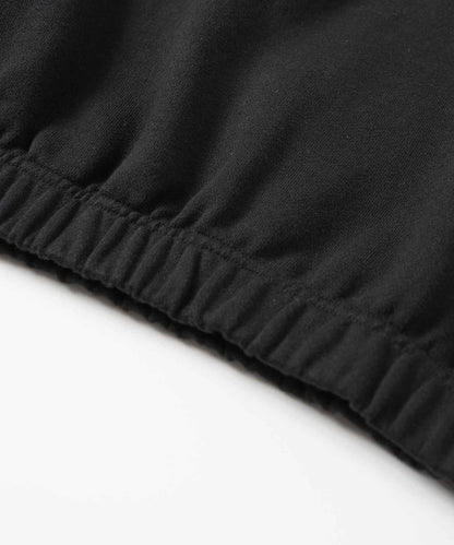 BASIC OVAL LOGO HALF ZIP SWEAT TOP