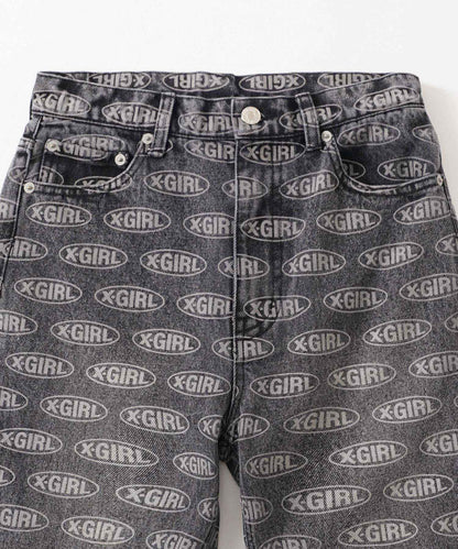 OVAL LOGO DENIM PANTS