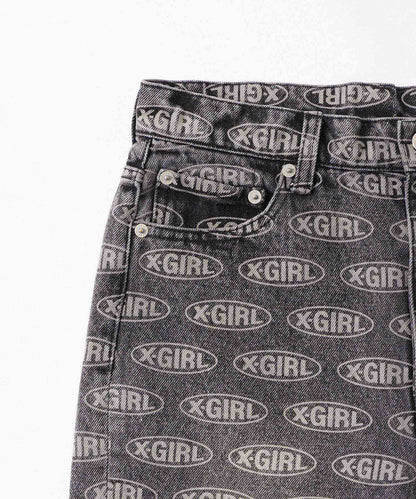 OVAL LOGO DENIM PANTS