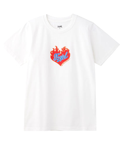 BURNING HEART S/S GIRLS TEE