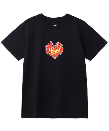 BURNING HEART S/S GIRLS TEE