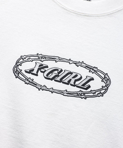 BARBED WIRE LOGO S/S GIRLS TEE