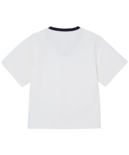 CONTRAST COLLAR S/S TEE