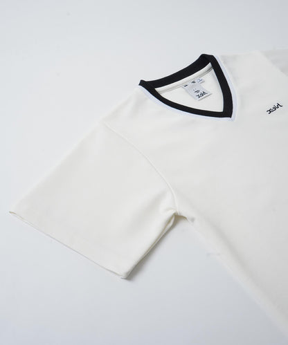 CONTRAST COLLAR S/S TEE