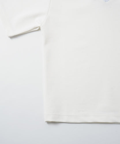 CONTRAST COLLAR S/S TEE