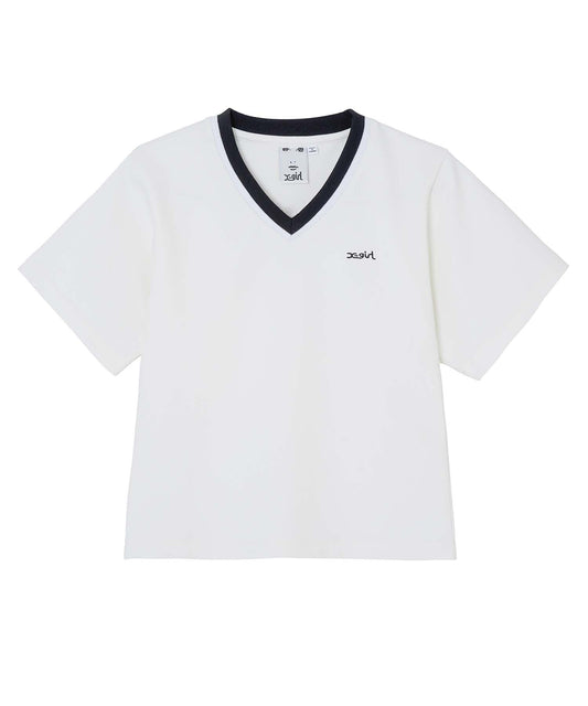 CONTRAST COLLAR S/S TEE