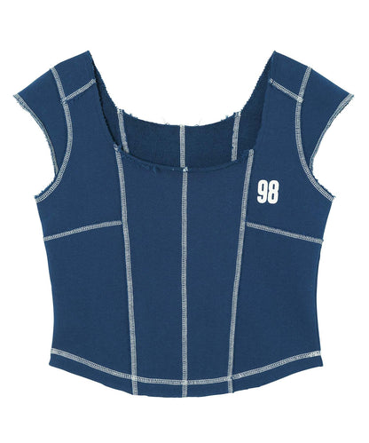 SWEAT BUSTIER TOP
