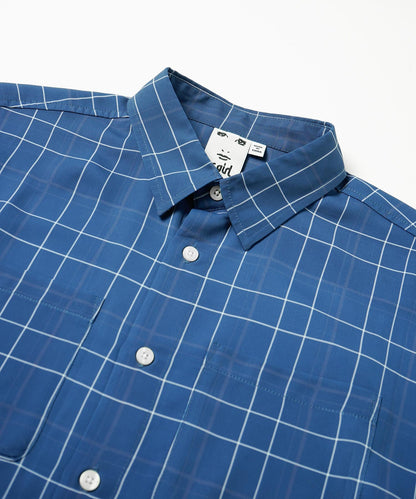 WIDE SLEEVE PLAID SHIRT