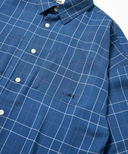 WIDE SLEEVE PLAID SHIRT