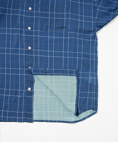 WIDE SLEEVE PLAID SHIRT