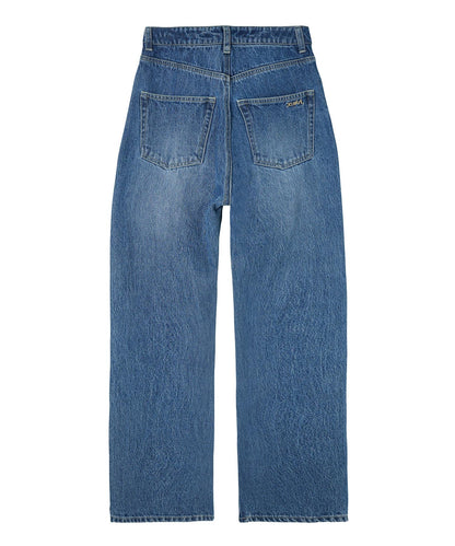 ASSYMETRIC WAIST DENIM PANTS