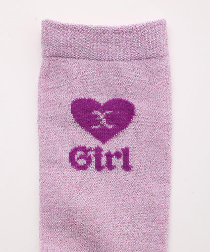 X-girl HEART GLITTER SOCKS