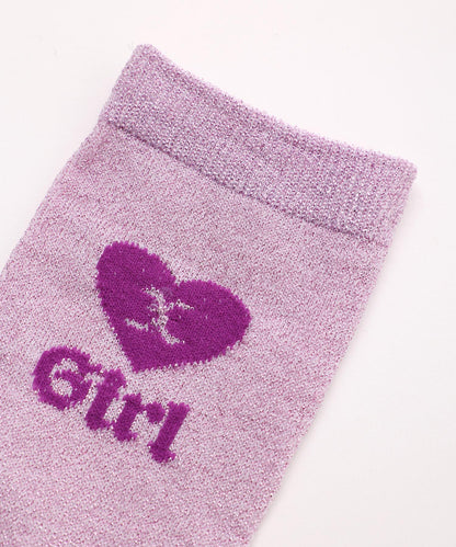 X-girl HEART GLITTER SOCKS
