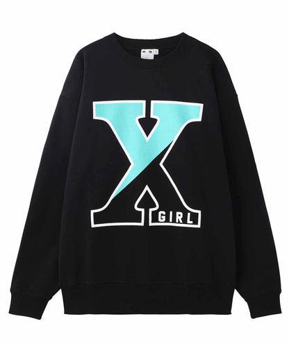 BIG X LOGO CREW SWEAT TOP