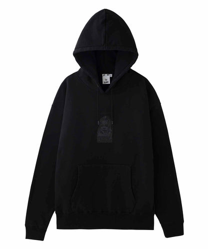 SATIN PATCH SWEAT HOODIE