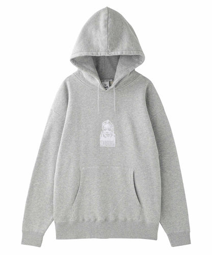 SATIN PATCH SWEAT HOODIE
